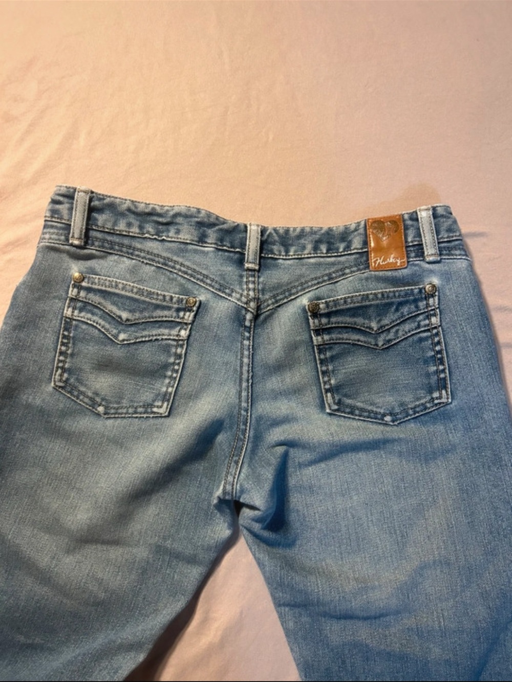 vintage hurley low rise flare jeans
